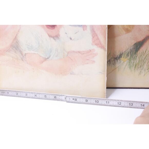 Francis Hook, Northern Tissue, Girls Ad Prints, Wooden Plaques,~ 241111-DIM E-2 - Picture 5 of 6